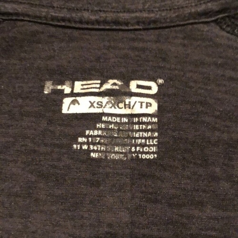 Head Grey Half Zip Pullover Size XS - Picture 7 of 9
